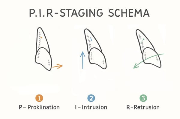 Staging-Grafik mit drei Phasen